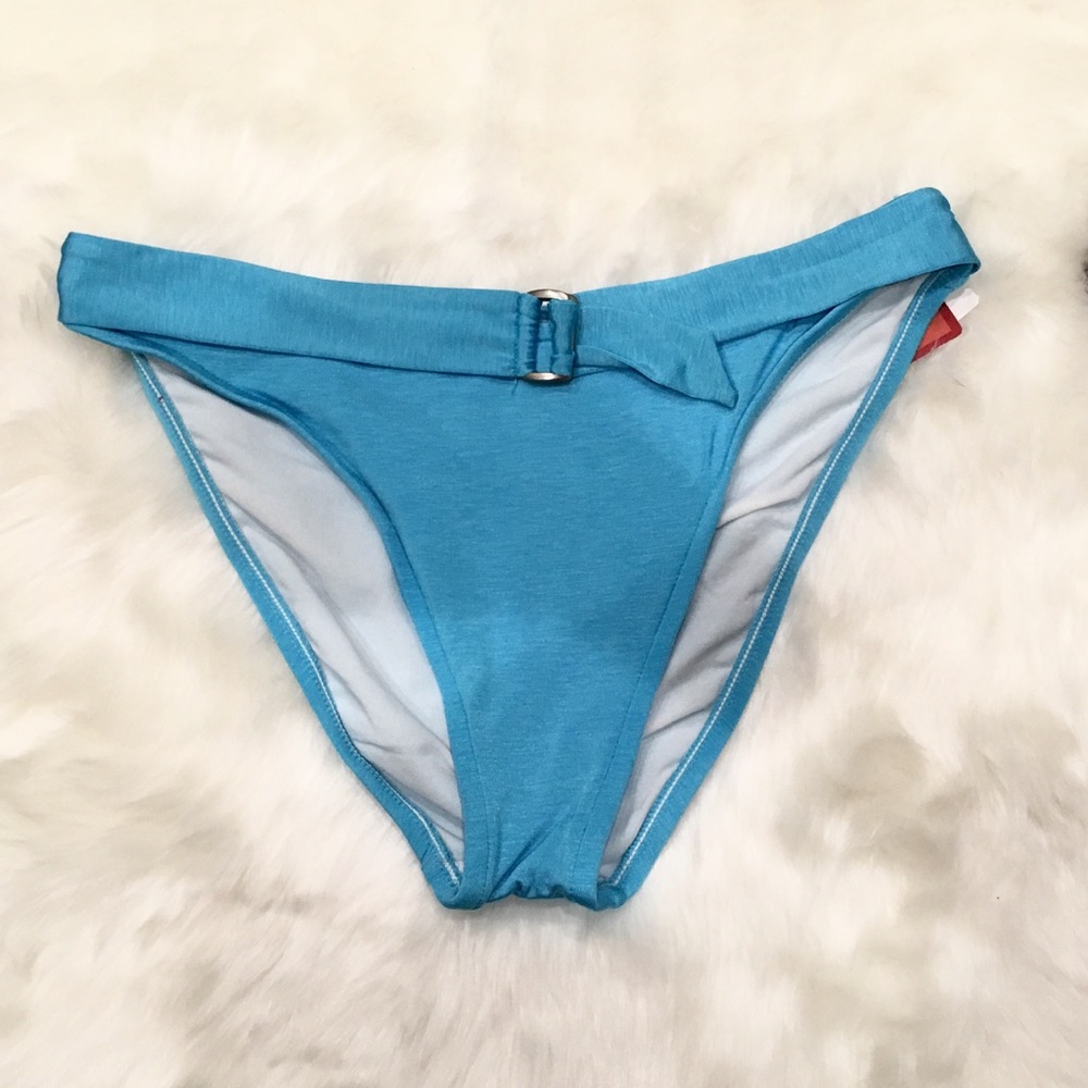 BECCA Light Blue Bikini Bottom Size L. NWT.